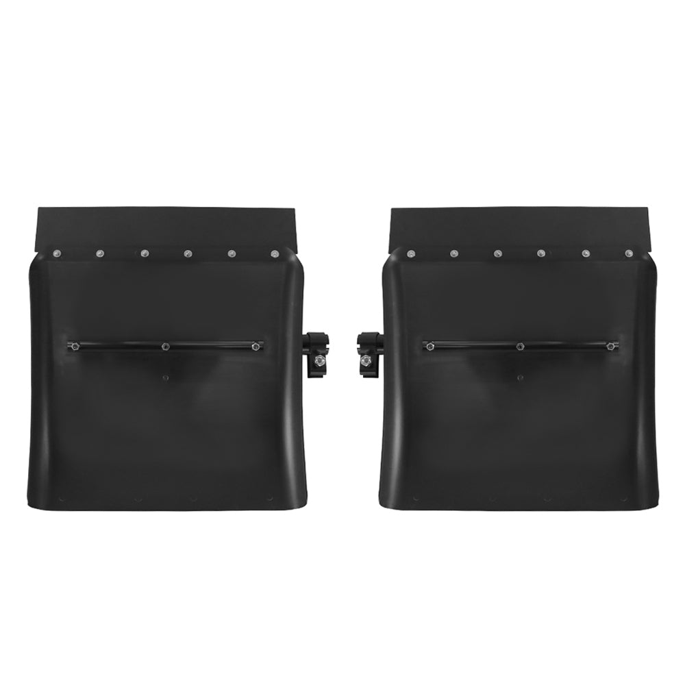 Universal 24' Black Poly Semi Truck Quarter Fenders 2Pcs