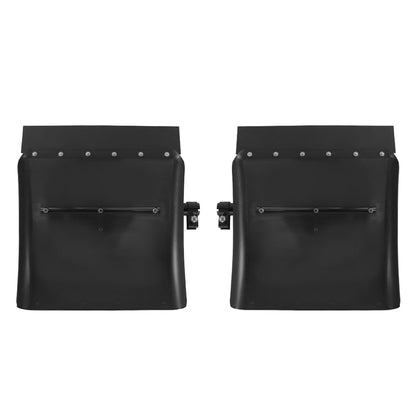 Universal 24' Black Poly Semi Truck Quarter Fenders 2Pcs