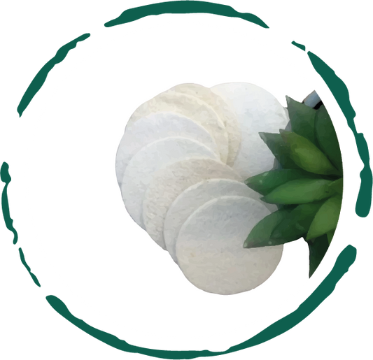 Natural Loofah Pads 5-Pcs