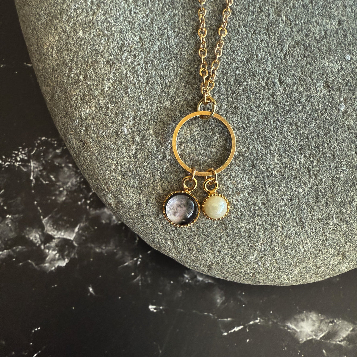 My Moon Birthstone Necklace