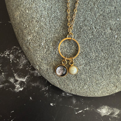 My Moon Birthstone Necklace