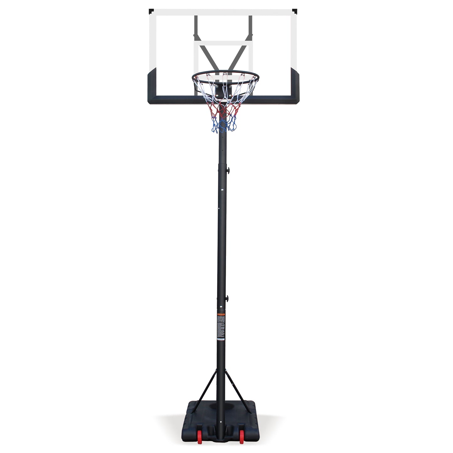 Use for Outdoor Height Adjustable 5.7 to 10ft Basketball Hoop 44 Inch Backboard Portable Basketball Goal System with Stable Base and Wheels