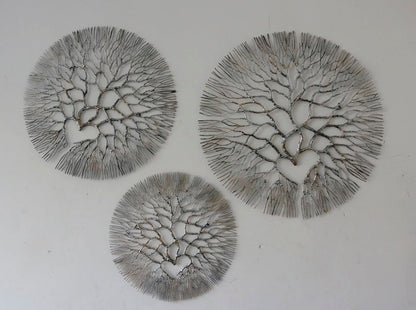 Metal Wall Art: Small Wrought Iron Coral 13.5 "