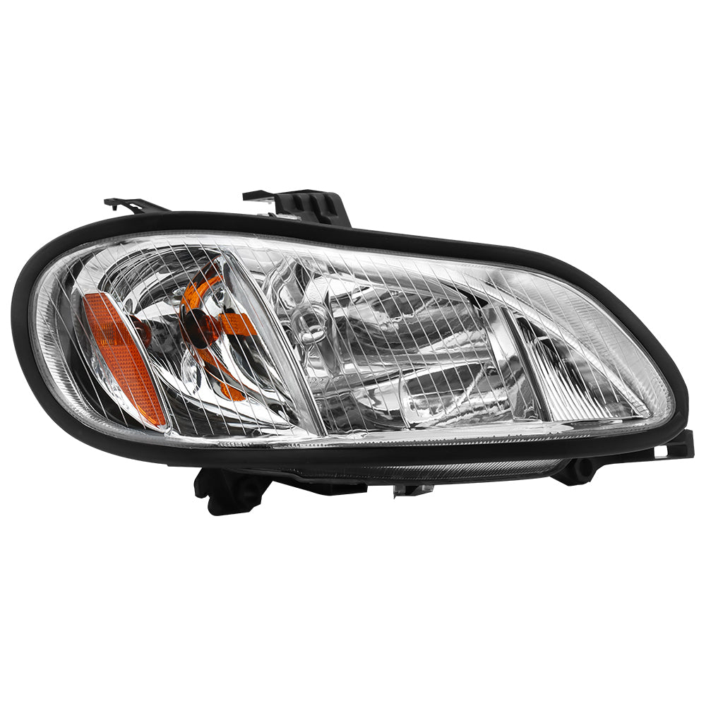 Headlight Assembly Compatible With Freightliner M2 2004-2013 Chrome  Passenger Side
