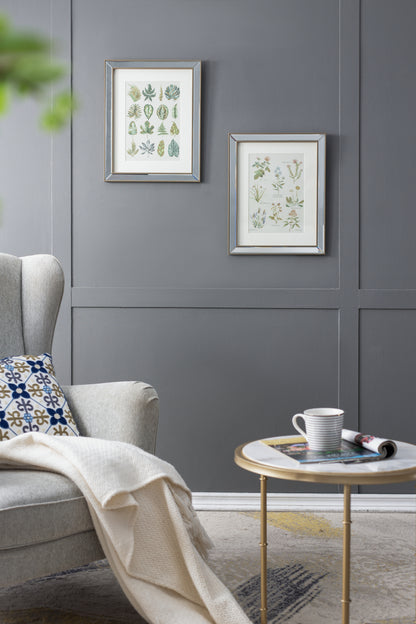 S/2 15.7x19.7' Liana Mirror Framed Wall Art on Mellow Golden Tint Background