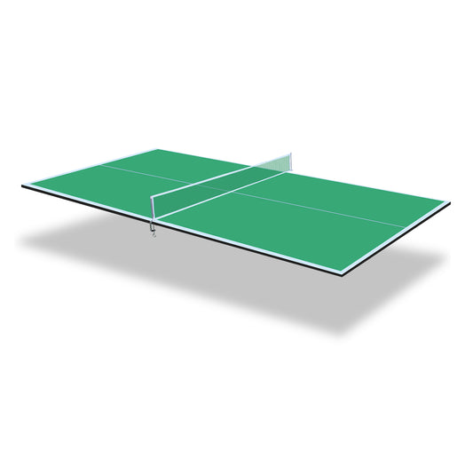 7*4ft Green Mid-Size Ping Pong Conversion Top Foldable & Portable Table Tennis Table Top for Indoor Games