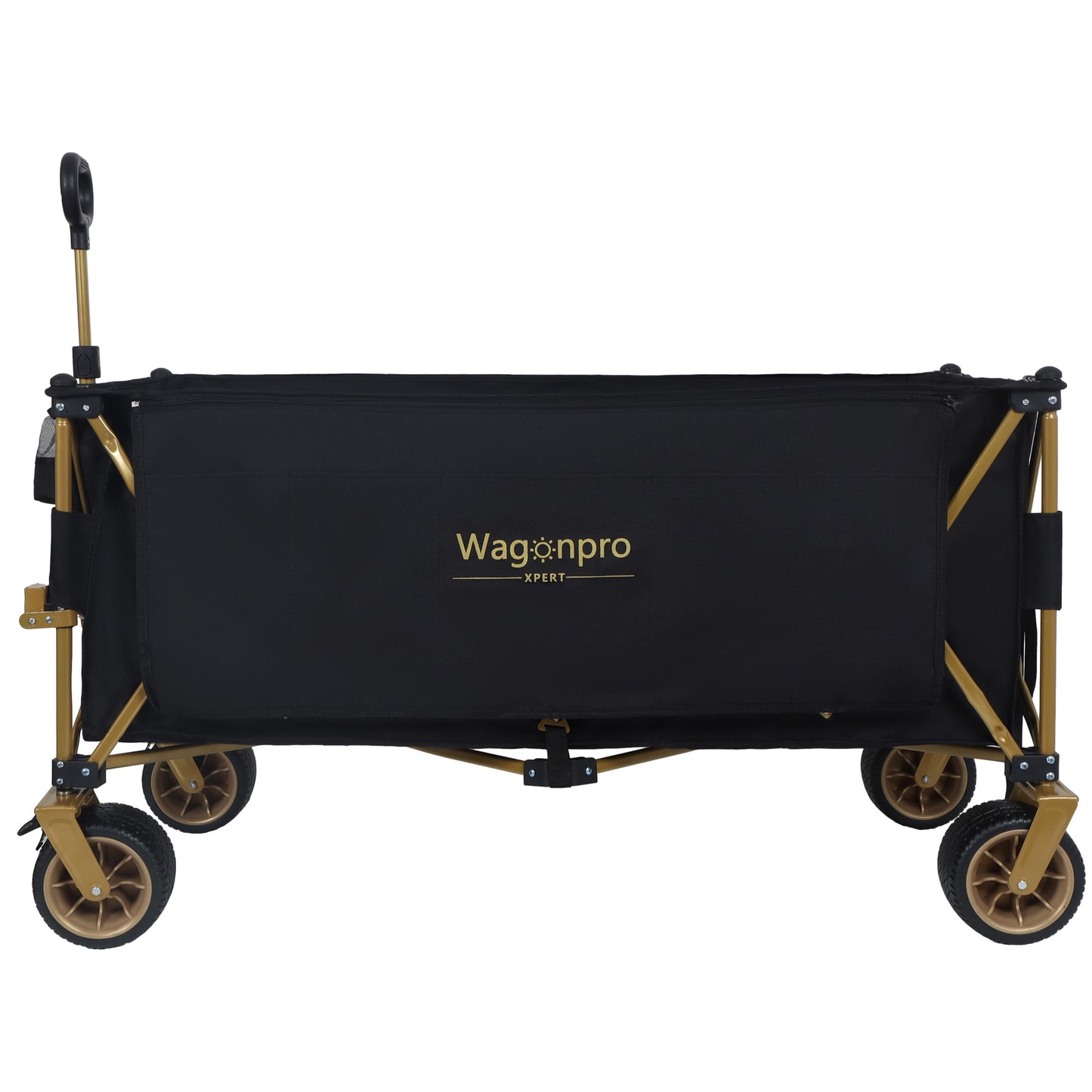 51-inch Extra long large Heavy-Duty Foldable Utility Wagon - 480lbs Capacity, Patented Ultra-Stable Frame, 1:6 Space-Saving Fold & 7' All-Terrain Wheels, No Assembly Needed, Black