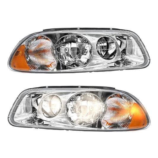 Halogen Headlights Assembly Compatible With Mack Semi Trucks Factory Pair