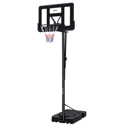 DOUBLE FISH7.5-10ft Adjustable Height Outdoor Basketball Stand, Portable Basketball Stand, 44'shatter-proof Backboard, Fillable Base, 2 Portable Wheels, Suitable for SwimmingPool/indoor