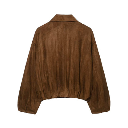 Women's Faux Suede Oversized Biker Jacket BYMANYC ® New York CONTEMPORARY VIBRANT MODERN FASHION - New Collection