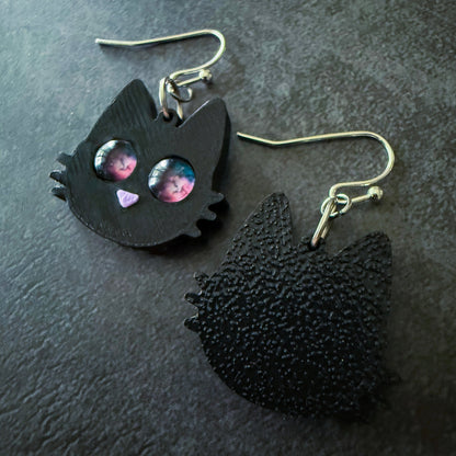 Galaxy Cat Earrings