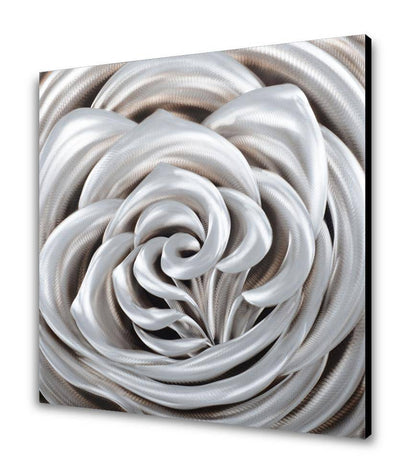 The Silver Rose Metal Wall Art
