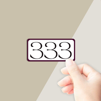 333 Angel Number Growth and Support Sticker