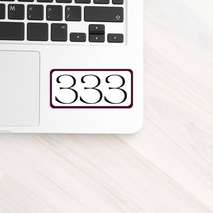 333 Angel Number Growth and Support Sticker