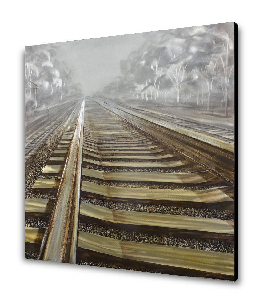 Railway Tracks Metal Wall Art