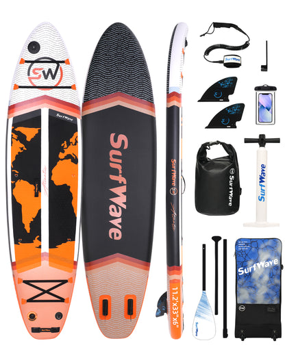 Inflatable Stand Up Paddle Board 11'x34'x6' With Accessories