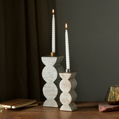 Decorative Wooden Centerpiece Candle Holder- 3x9'– Elegant Candle Stand for Any Occasion
