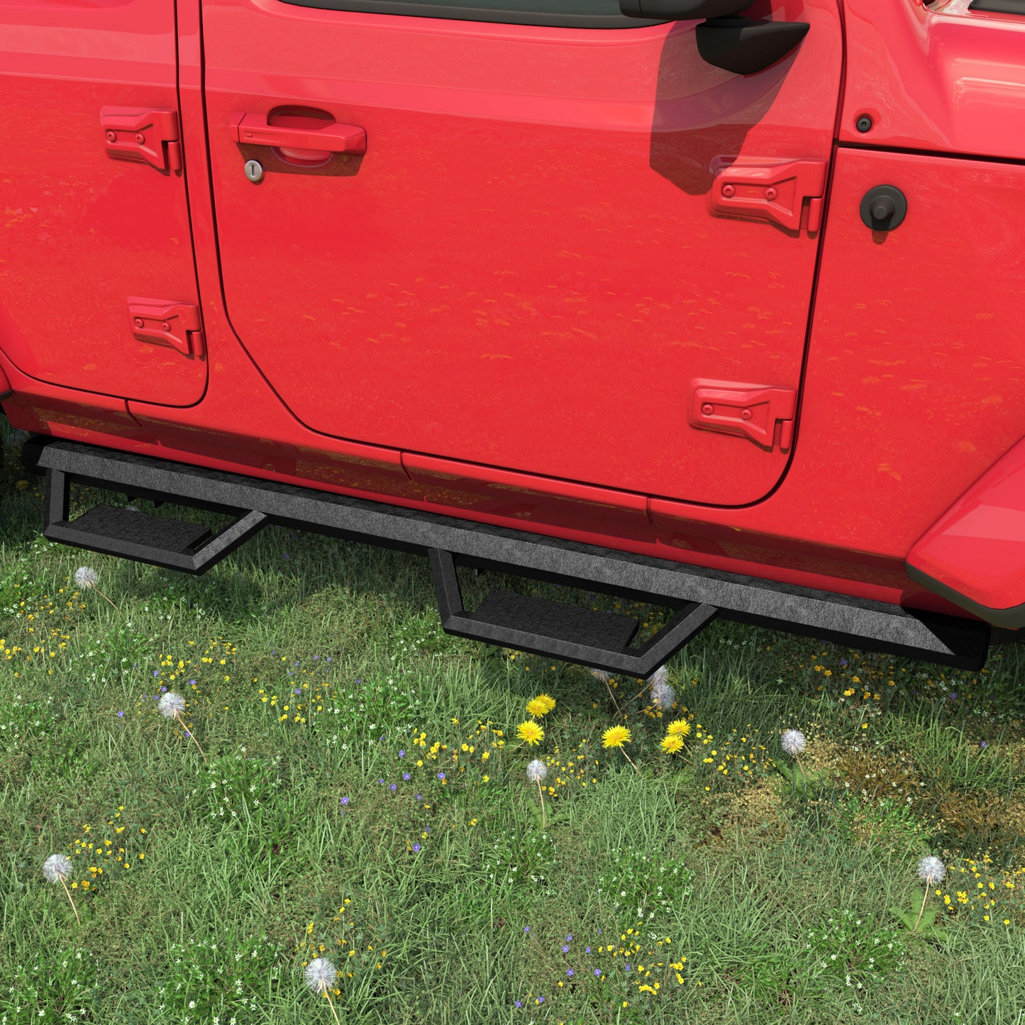 Running Boards Side Steps For 18-25 Wrangler JL  (Include 4XE Model) Two Stairs