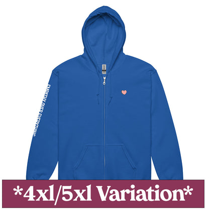 Empathy Over Everything Full Zip Fleece