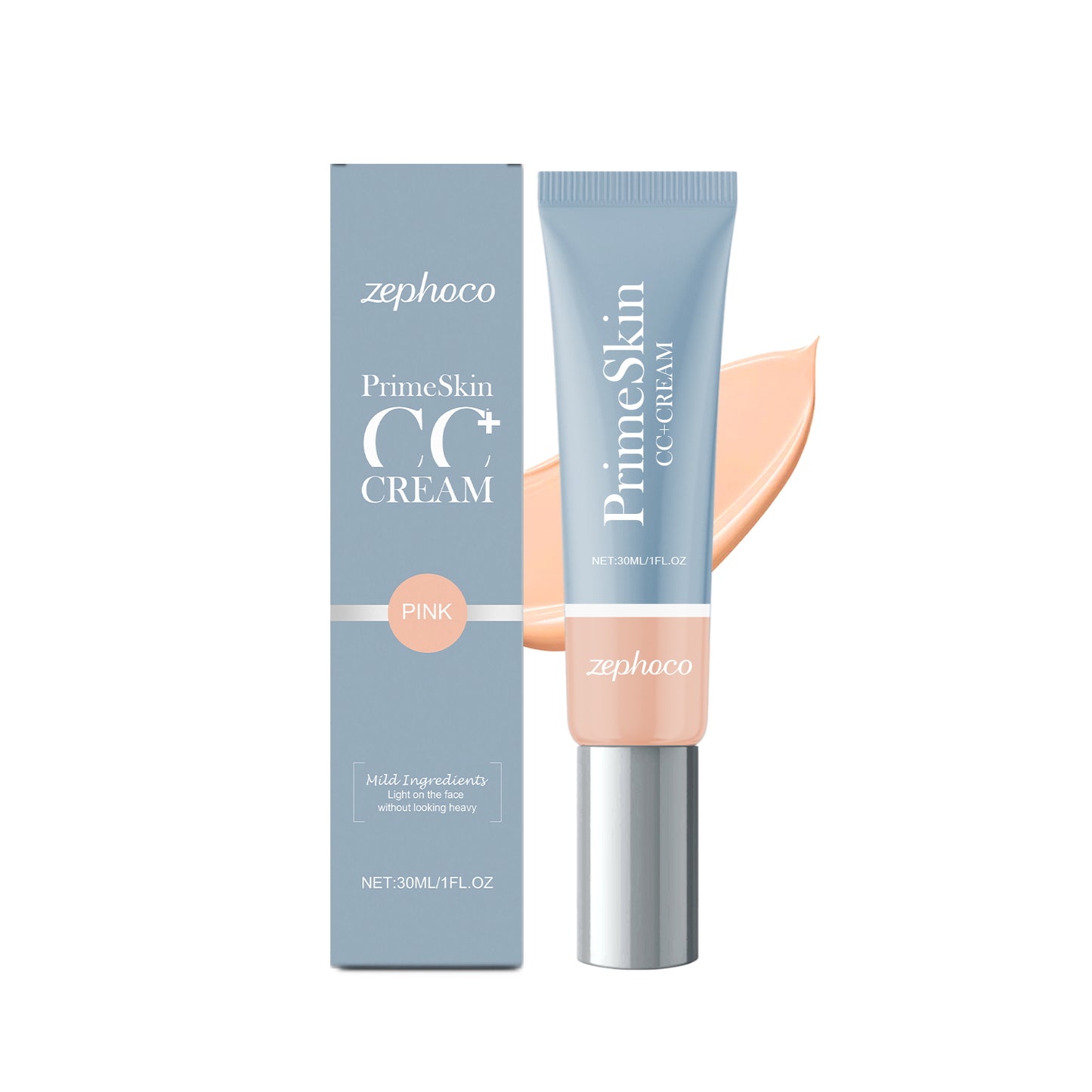 zephoco Nourishing Light Liquid Foundation Series, Light Moisturizing, Brightening, Hydrating And Non-Sticking Powder For Natural Makeup