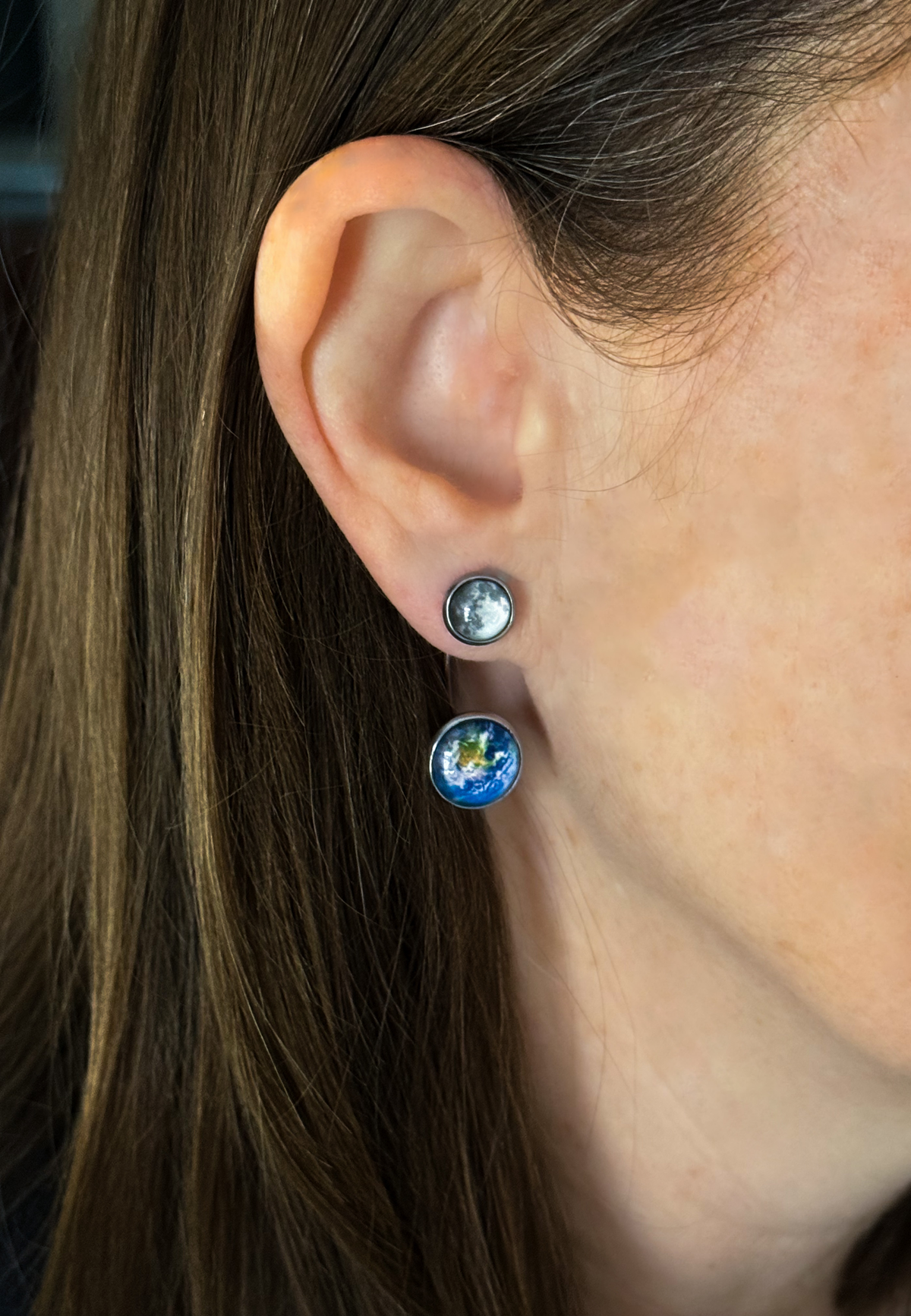 Earth and Moon Jewelry Set