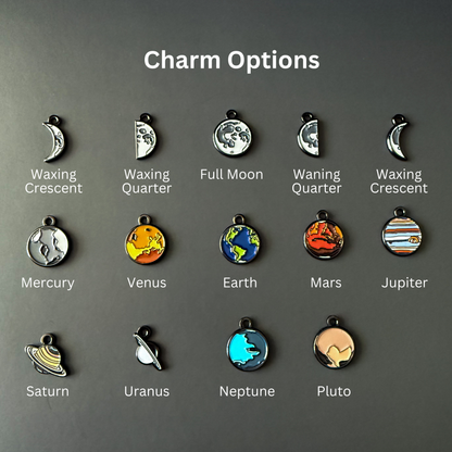 Galaxy Planet Single Enamel Charms (CHARM ONLY)