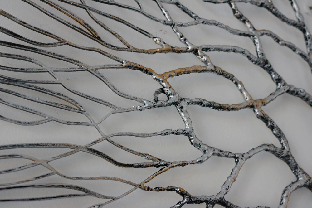 Metal Wall Art: Large Wrought Iron Coral  20.5"