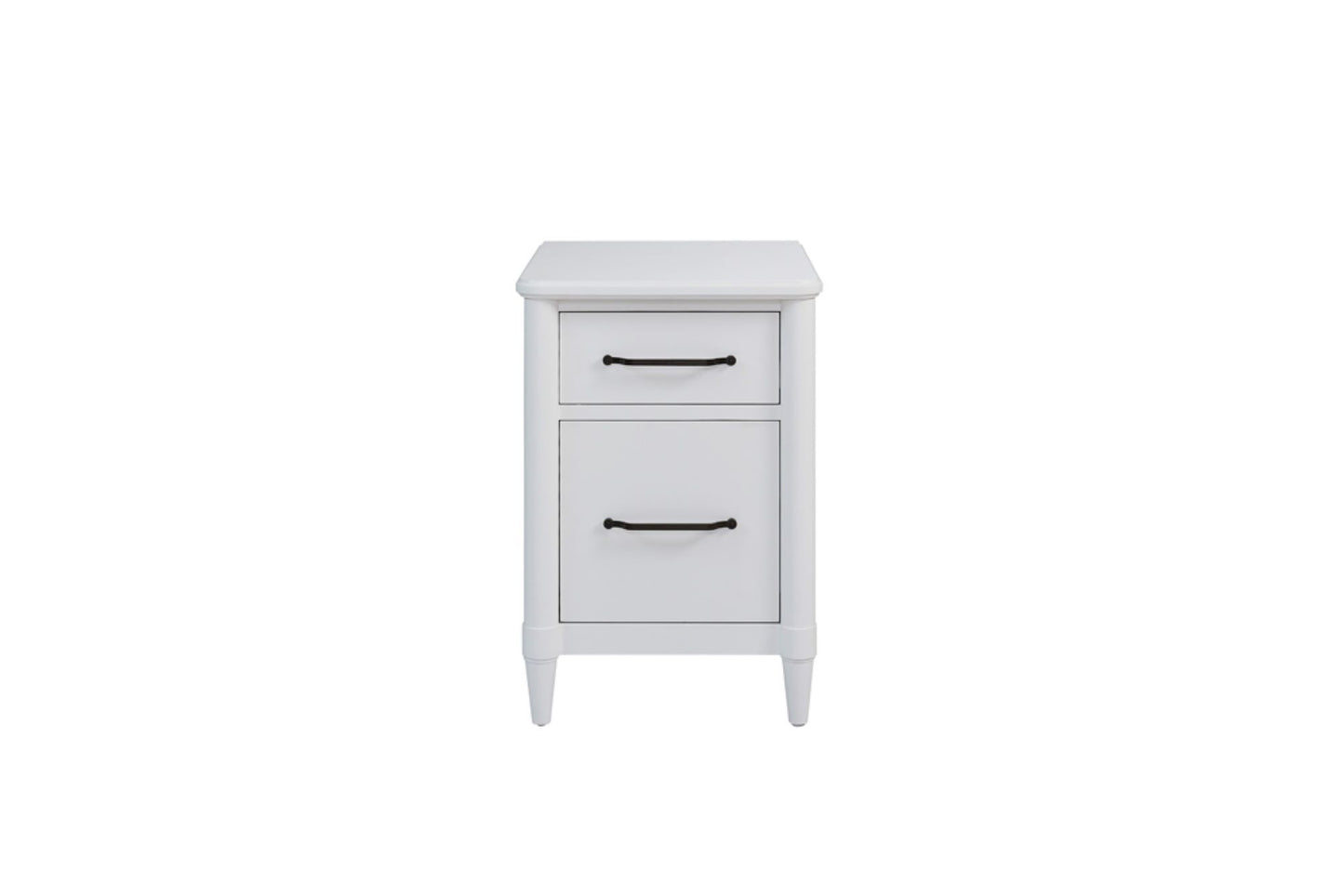 2 Drawer Filing Cabinet - White