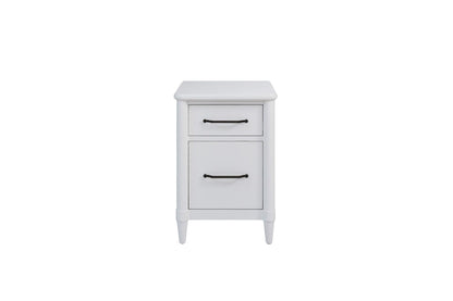 2 Drawer Filing Cabinet - White