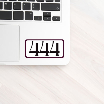 444 Angel Number Vinyl Affirmation Sticker