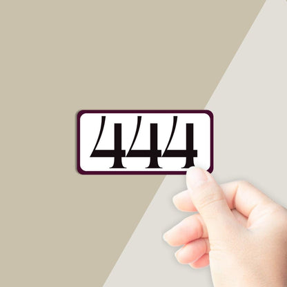 444 Angel Number Vinyl Affirmation Sticker
