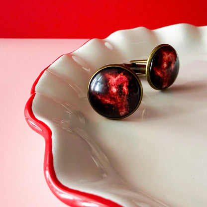 Galaxy Cufflinks - Space, Planet, Nebula, Star Accessories