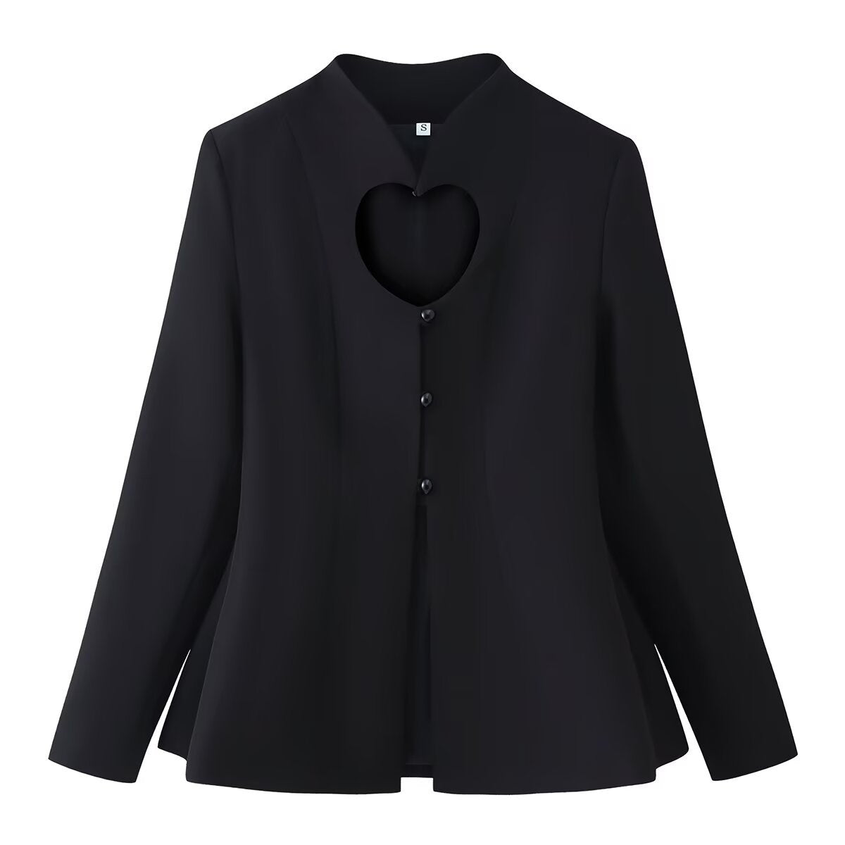 Women's Jacket Black Heart Cutout BYMANYC ® New York SOHO HEART CUTOUT PEPLUM BLAZER - New Collection
