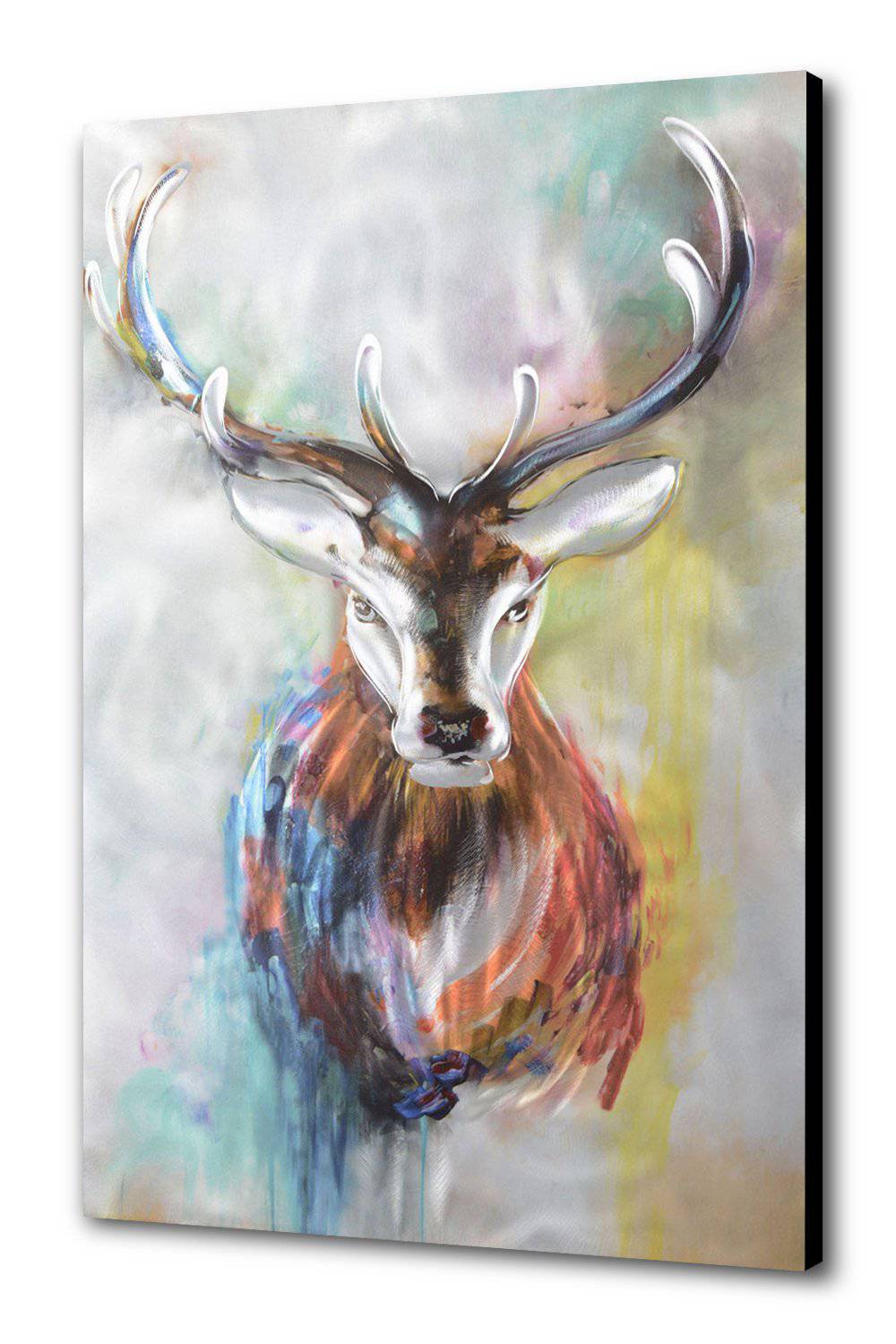 Brown Stag Metal Wall Art