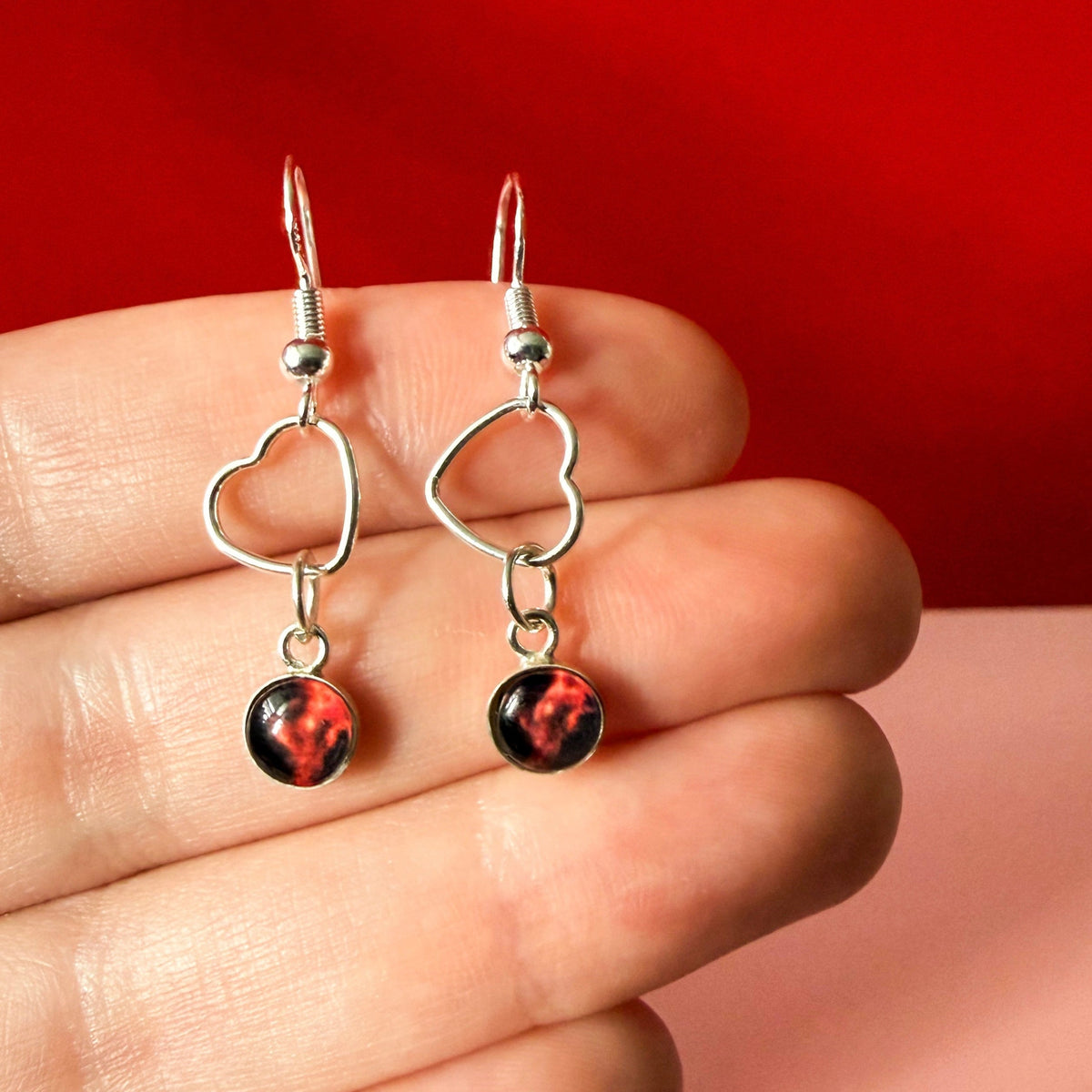 Heart of the Cosmos Sterling Silver Earrings