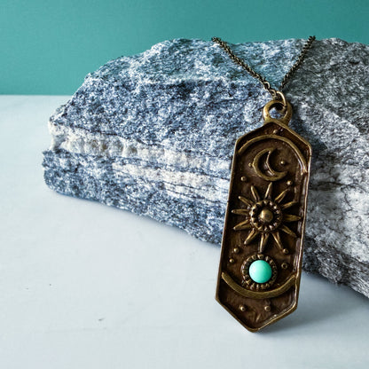 Mystic Monolith Birthstone Necklace