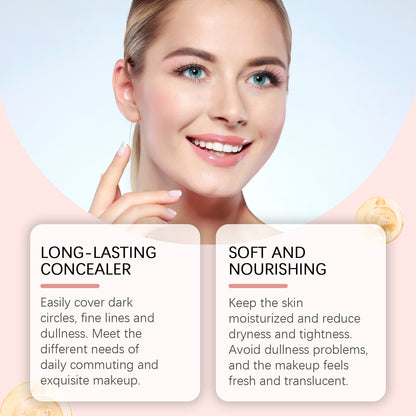 EELHOE Eye Concealer Covers Eye Blemishes Easily Lift And Brighten Eye Area To Improve Darkness Concealer