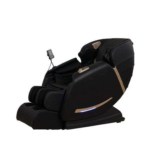 Full Body Massage Chair with Zero Gravity Recliner, Two Control Panel, Black PU, 54.33 x 29.92 x 39.76 inches