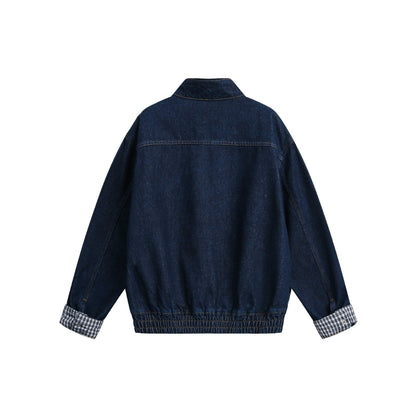 TitleWomen's All-Over Printed Denim Bomber Jacket BYMANYC ® New York CONTEMPORARY VIBRANT MODERN FASHION - New Collection