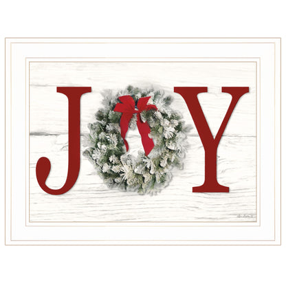 'Christmas Joy' by Lori Deiter, Ready to Hang Framed Print, White Frame