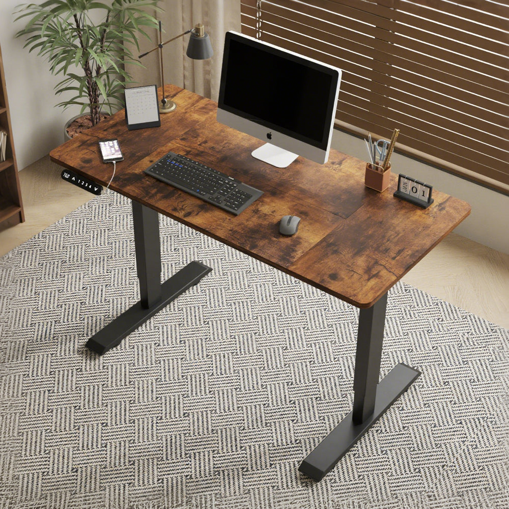 Electric Standing Desk Height Adjustable Desk for Home and Office Computer Table Gaming Desk Modern Luxiury Table 55'   Lift-up Desk