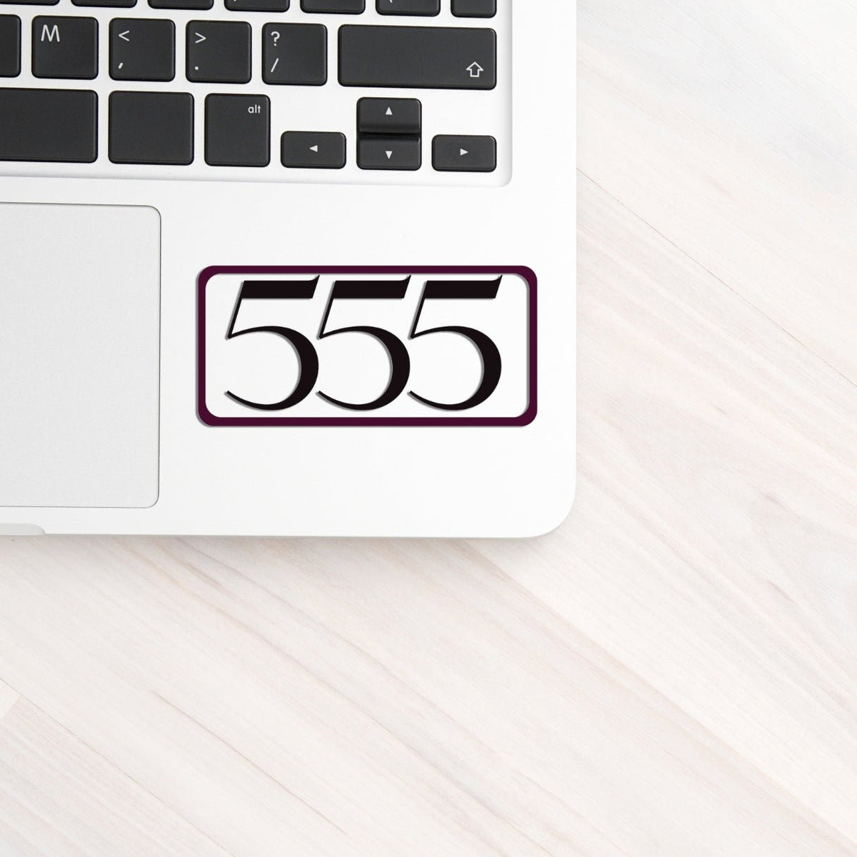 555 Angel Number Change and Transformation Sticker