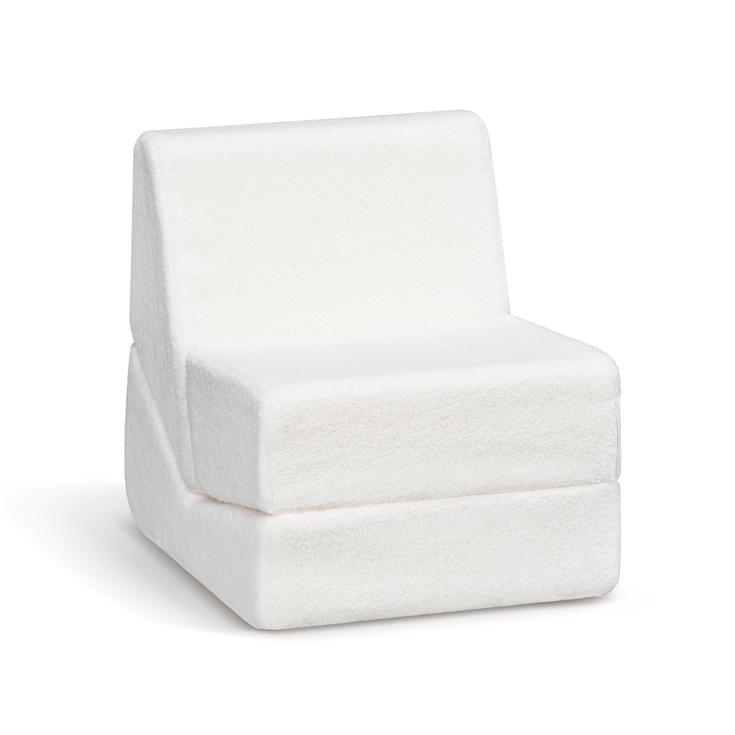 Kids Sofa Bed,2 in 1 Flip Open Toddler Sofa,Comfy Cuddly Toddler Couch Convertible Sofa to Lounger for Girls & Boys,Cream