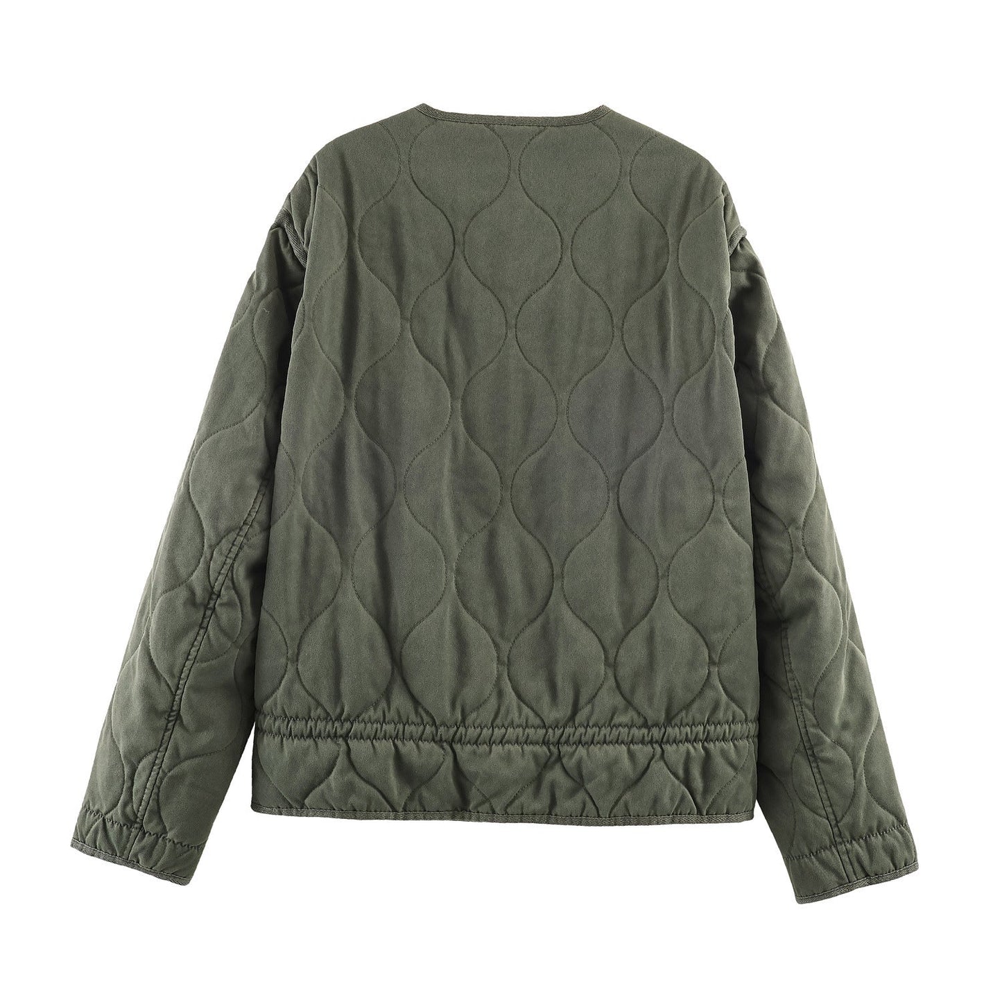 Women's Jacket Olive Green Quilted Liner BYMANYC ® New York SOHO KHAKI ONION QUILLED JACKET - New Collection