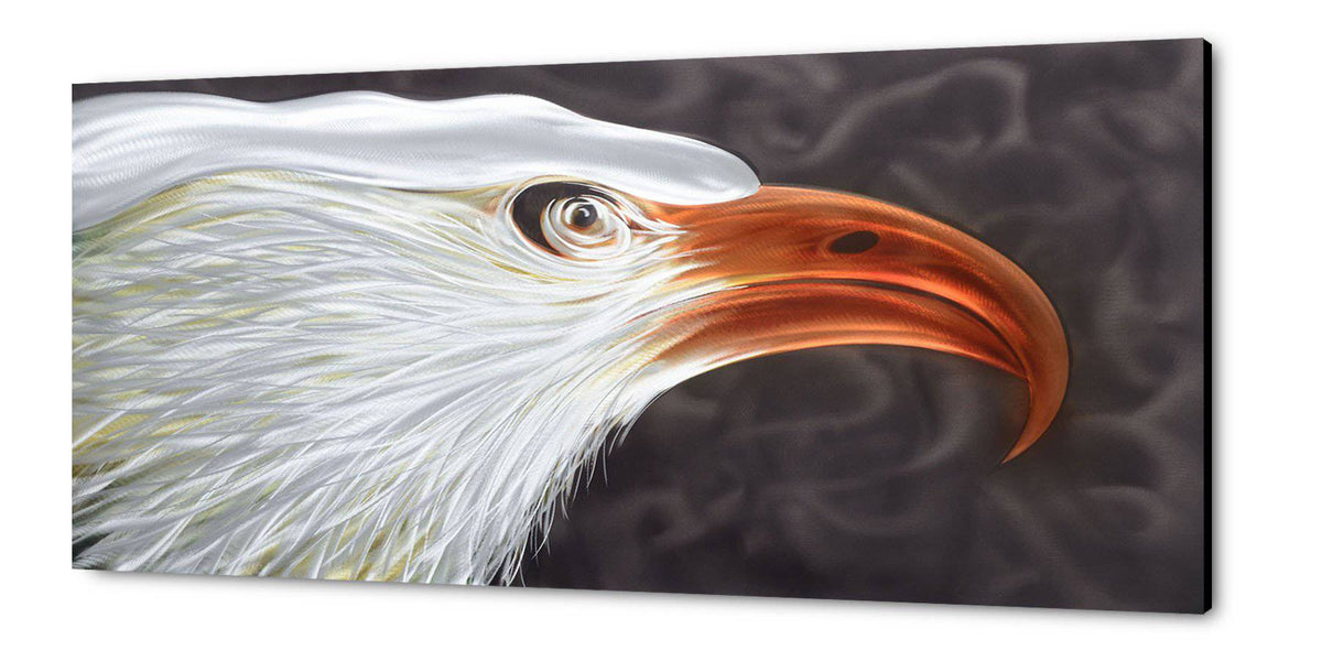 Watchful Eagle Metal Wall Art