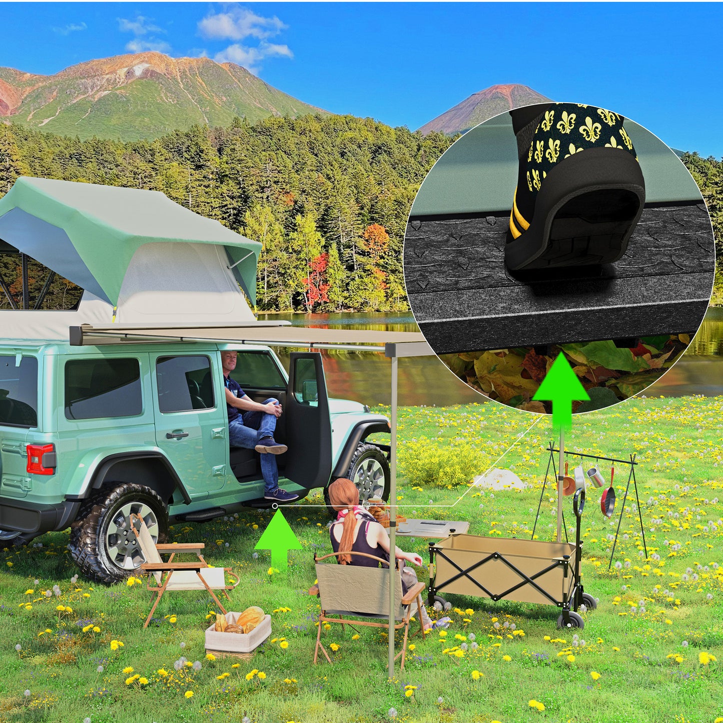 Running Boards For 2018-2025 Jeep Wrangler JL / 20-25 Jeep Gladiator JT 4 Doors