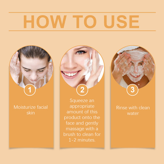West&Month Turmeric Foam Cleanser Gentle Cleansing Pore Cleanser Refreshing Moisturizing Moisturizing Cleanser
