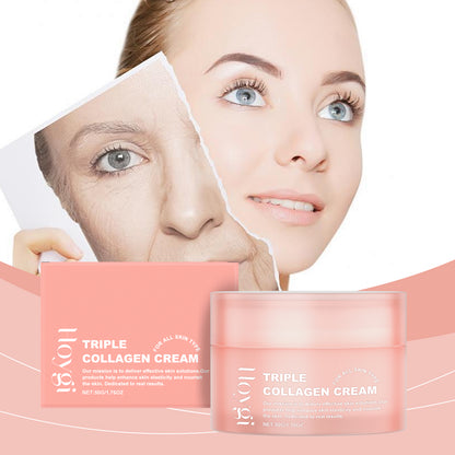 Hoygi Collagen Moisturizing Face Cream Gentle Formula To Improve Dry Skin Hydrating Soft Smooth Facial Skin
