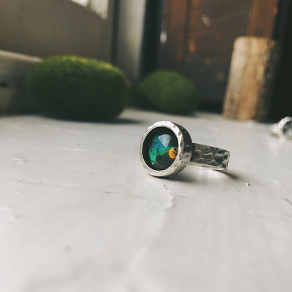 CLEARANCE Hammered Adjustable Galaxy Space Ring