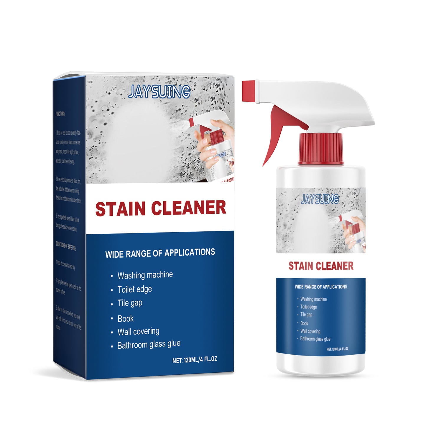 Jaysuing Decontamination Cleaning Spray Multi-Purpose Stain Cleaning, Oil Removal And Stain Removal Kitchen And Bathroom Cleaning Spray